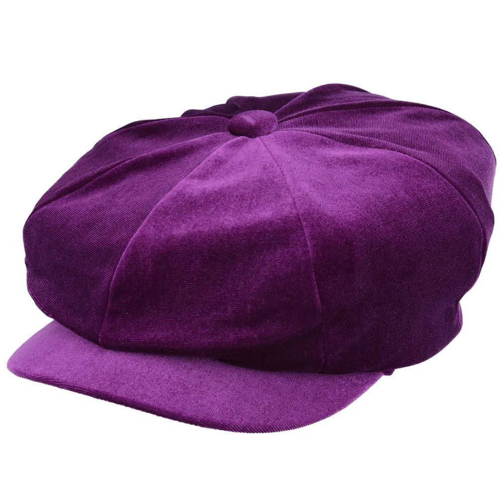Ladies Velvet Beret Gatsby Baker boy Cap
