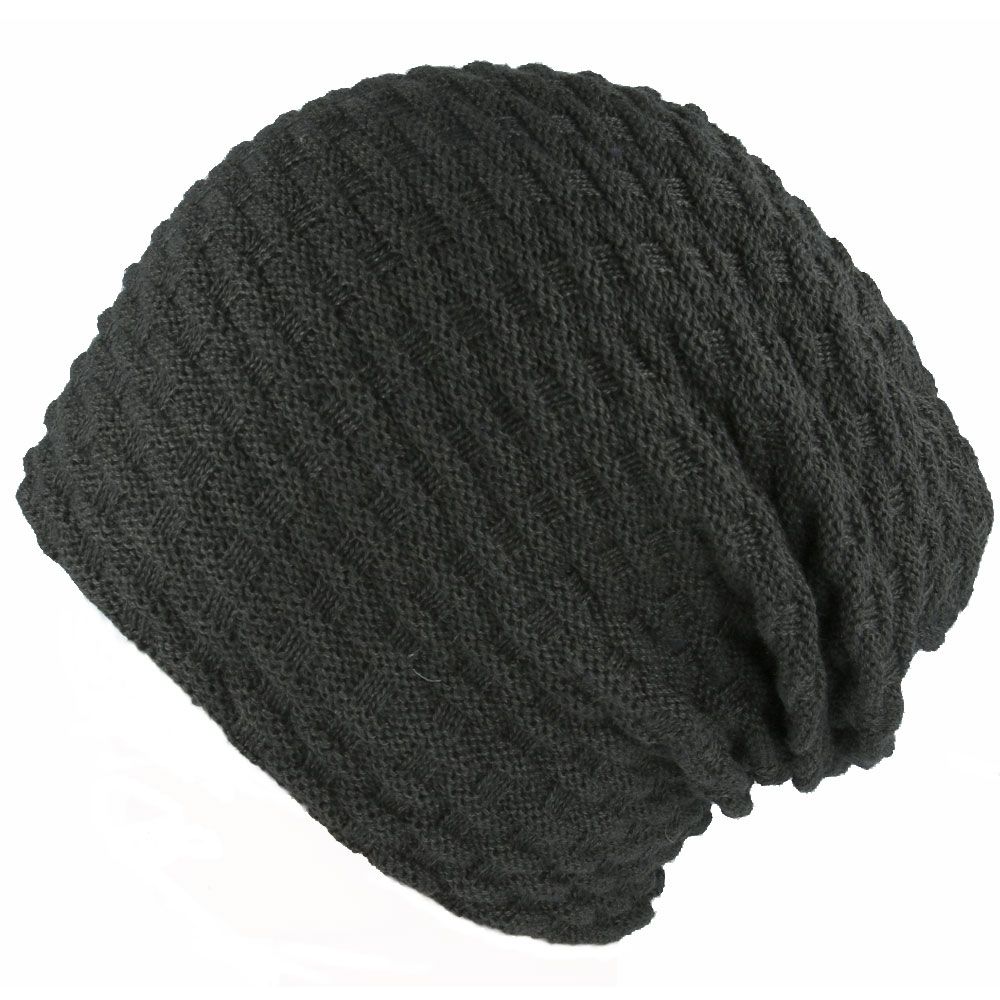Striped Oversize Long Beanie With Lining – Planet Head wear