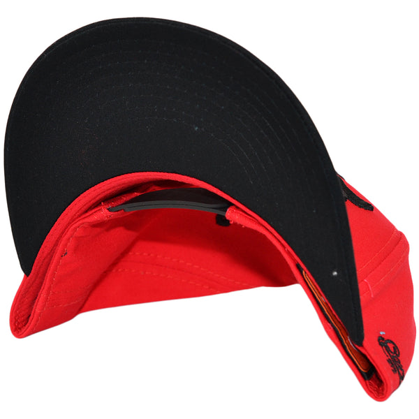 London Snapback Cap - Red-Black