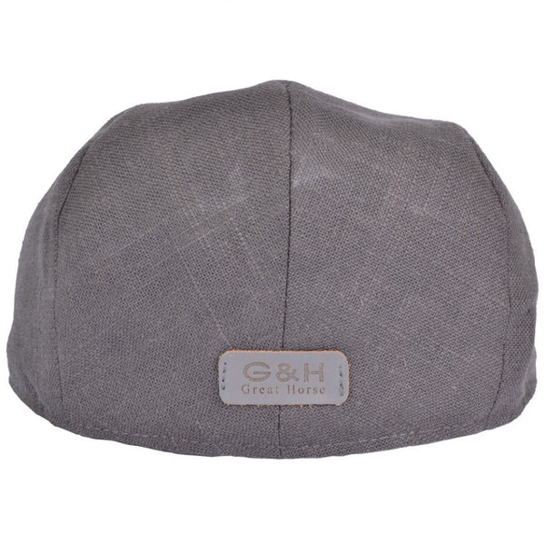 G&h Linen Flat Cap - Black