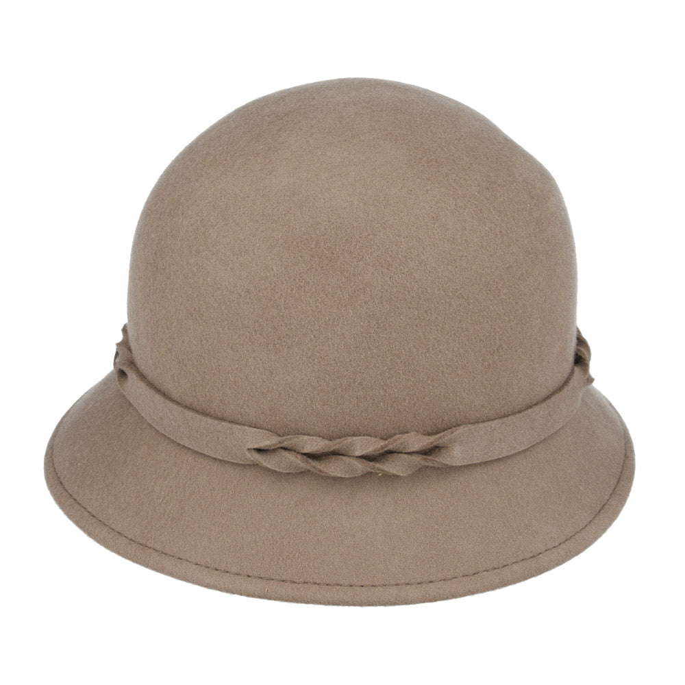 Brown cloche hat online