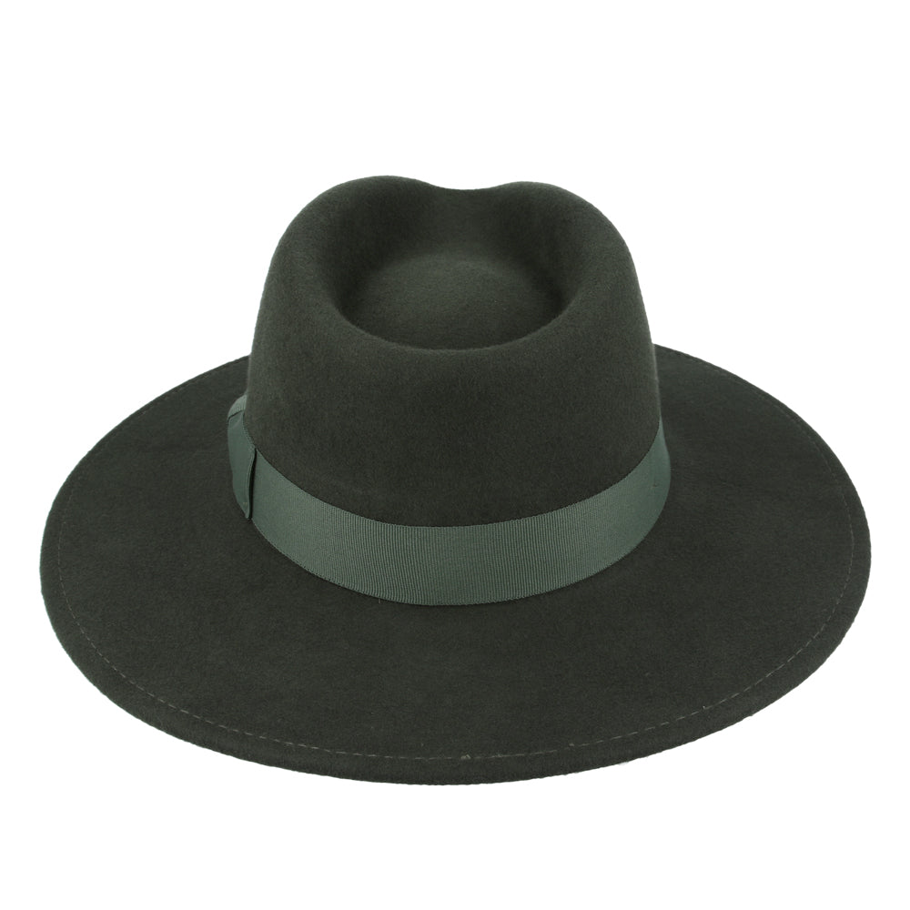 Wide Brim Wool Crushable Fedora Hats