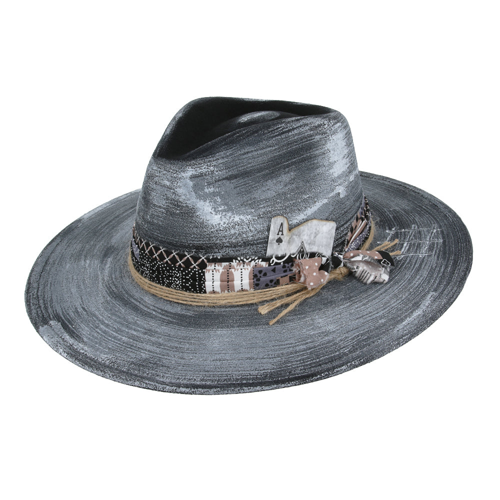 Custom Made Fedora Hat - Black
