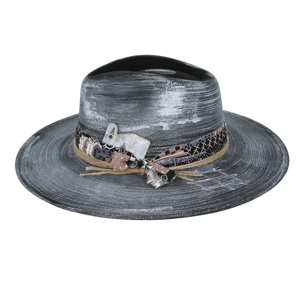 Custom Made Fedora Hat - Black