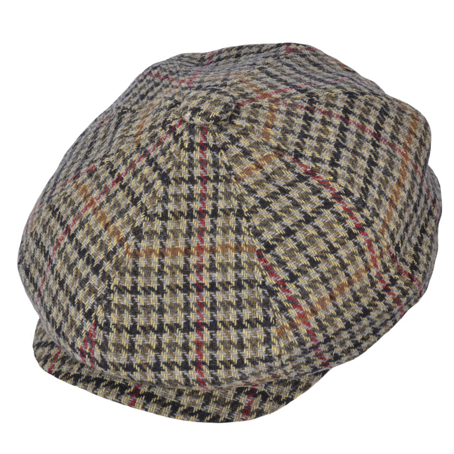 G&H Country Check Tweed Newsboy Gatsby Cap