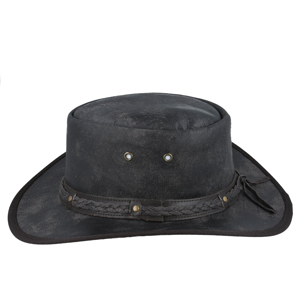 Aussie Bush Style Western Outback Leather Cowboy Hats