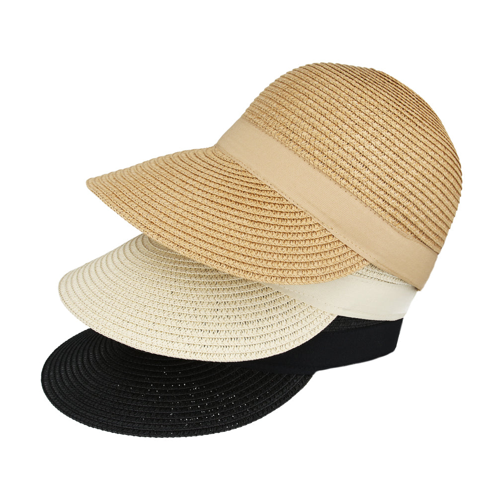 Beach Handmade Paper Straw Sun Visor Cap