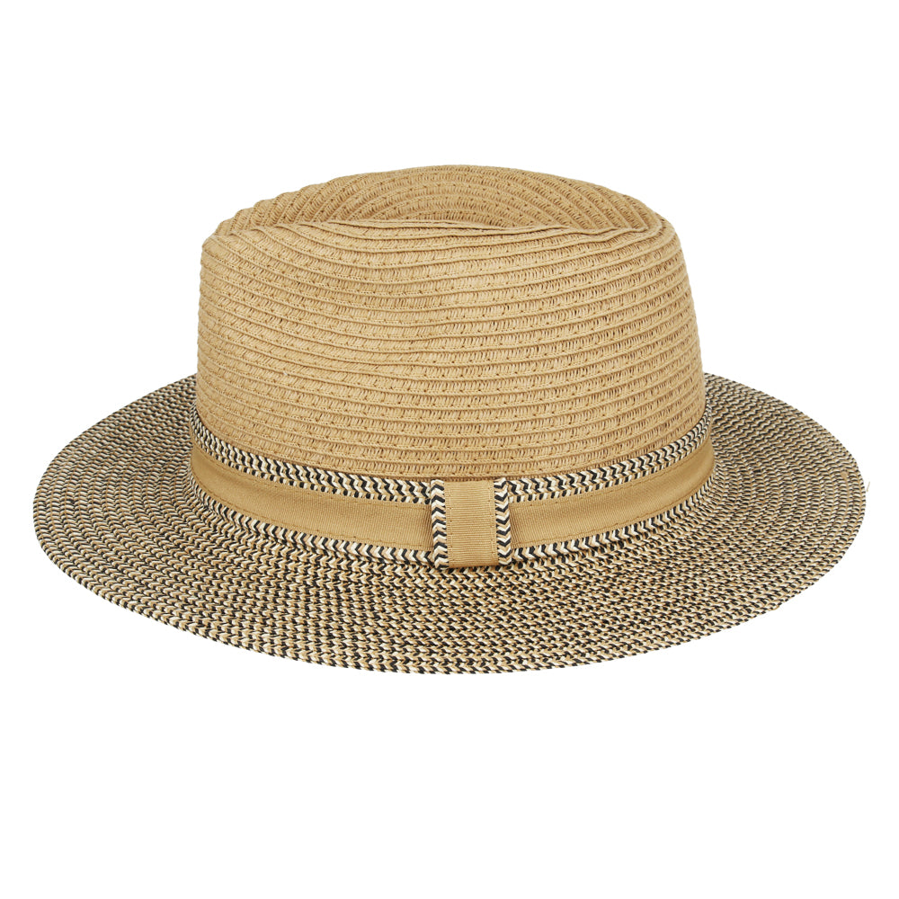 Special Edition Two Tone Paper Straw Summer Fedora Hats
