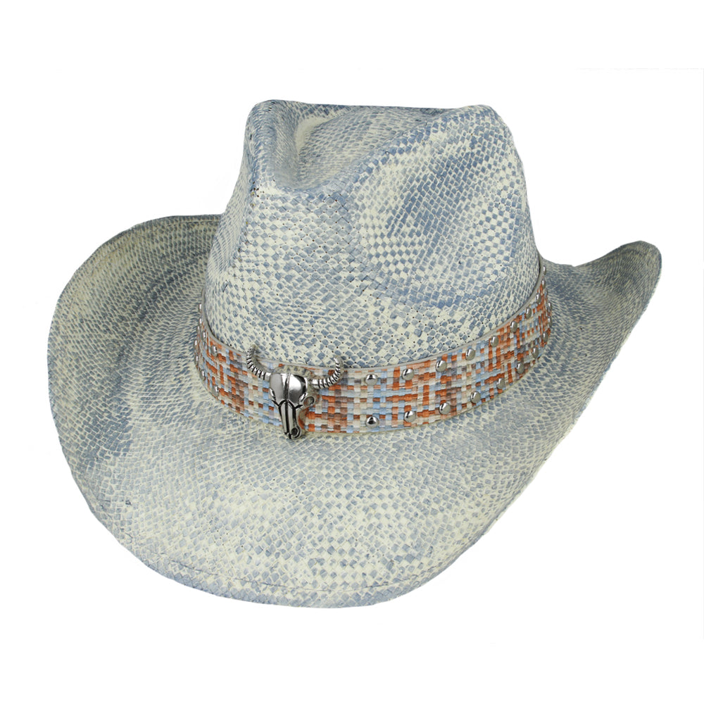 Custom Made Summer Western Cowboy Hat – Baby Blue