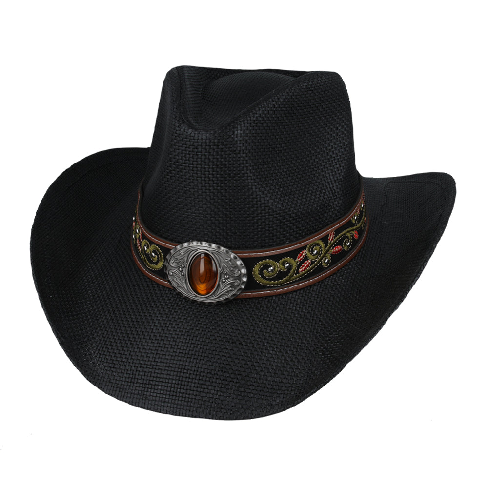 Custom Made Summer Western Cowboy Hat – Black