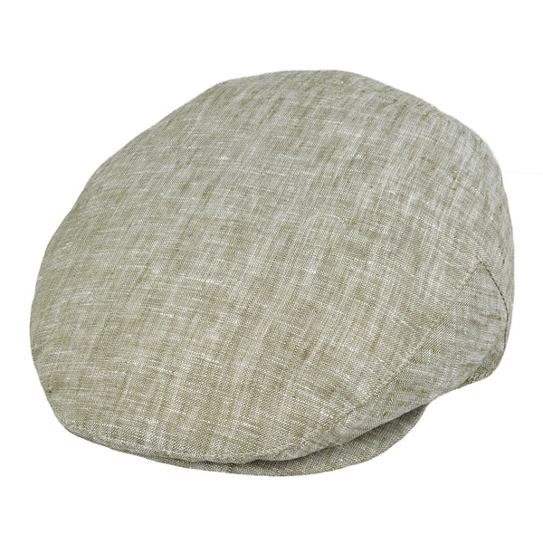 Chambray 100% Linen Flat Cap
