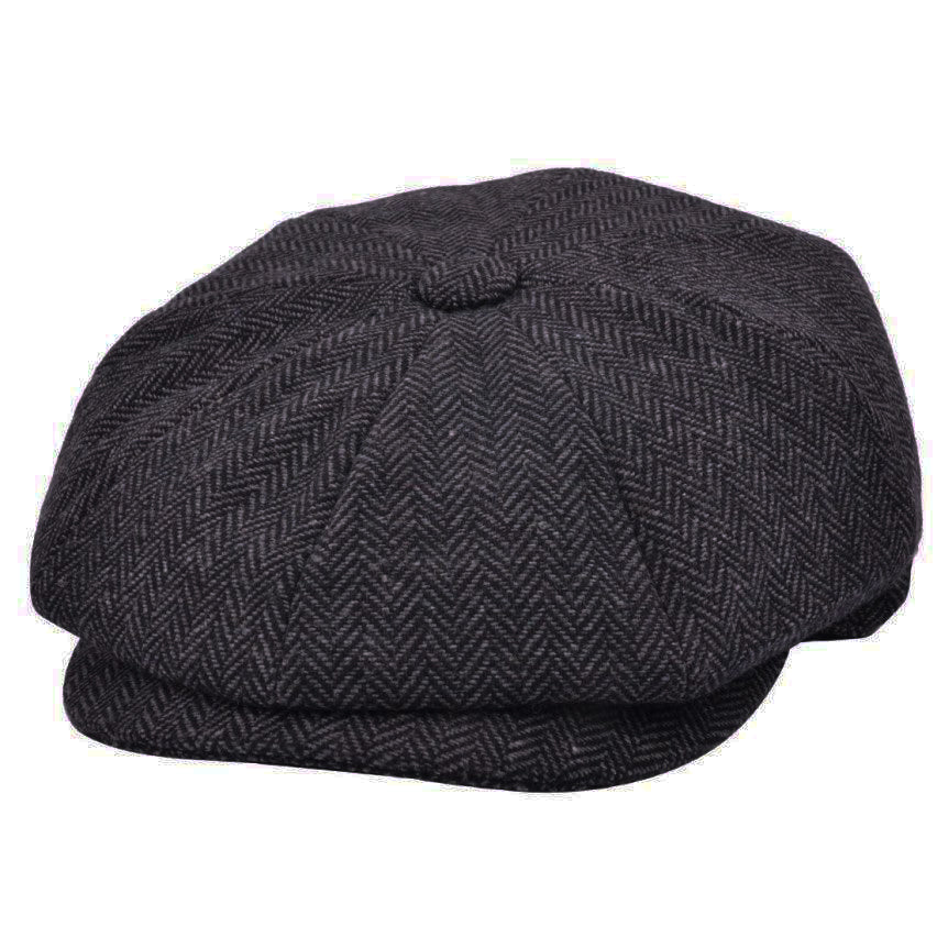 Herringbone Panel Gatsby Newsboy Cap – Planet Head wear