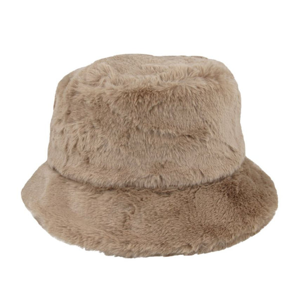 Fluffy Faux Fur Bucket Hat