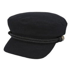 Maz Lumberjack Check Breton, Sailor, Captain Hat - Black – Planet