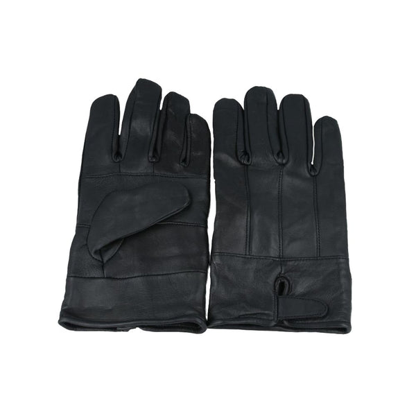 Men’s Genuine Leather Gloves With Soft Warm Lining - Black