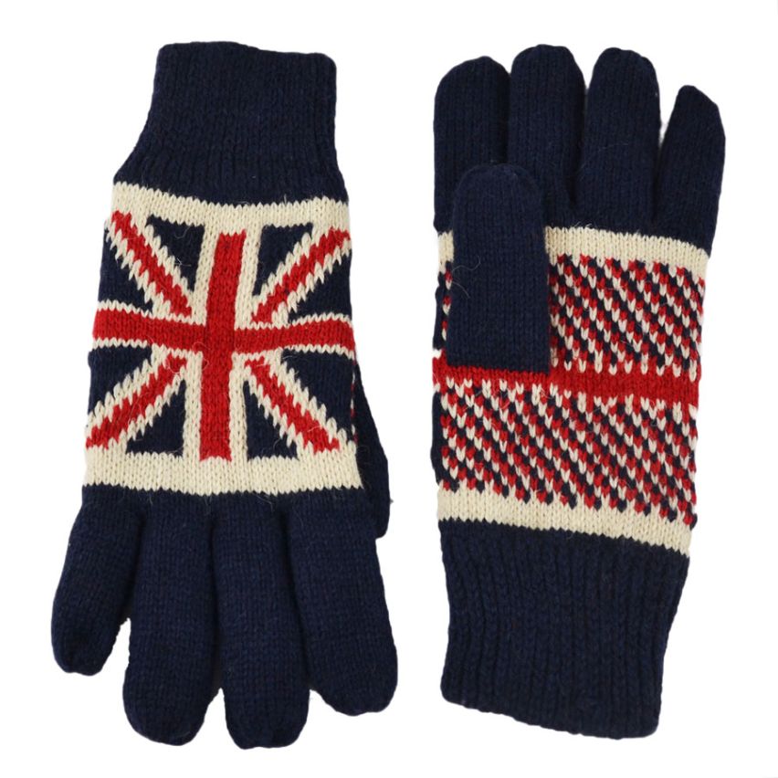 Union Jack Gloves - Dark Blue