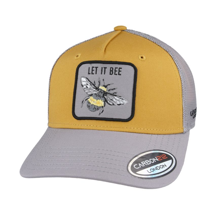 Carbon212 Limited Edition Let It Bee Trucker Cap - Grey