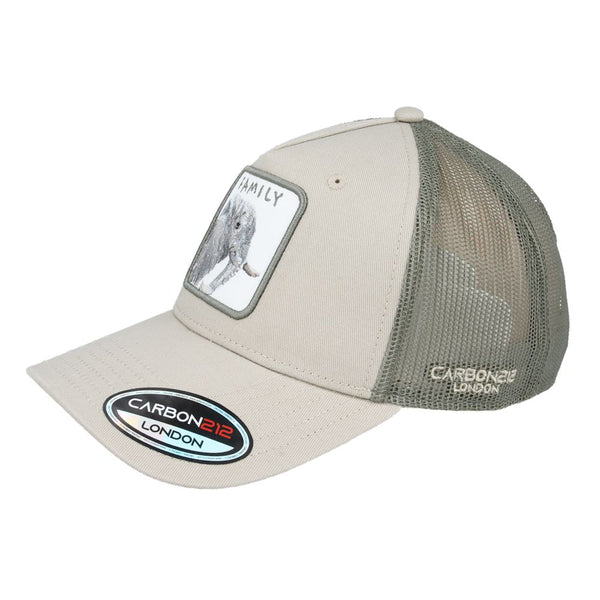 Carbon212 Limited Edition Elephant Trucker Cap - Khaki