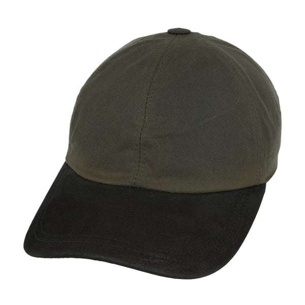 Gladwin Bond Waxed Cotton Baseball Cap With Leather Suede Peak