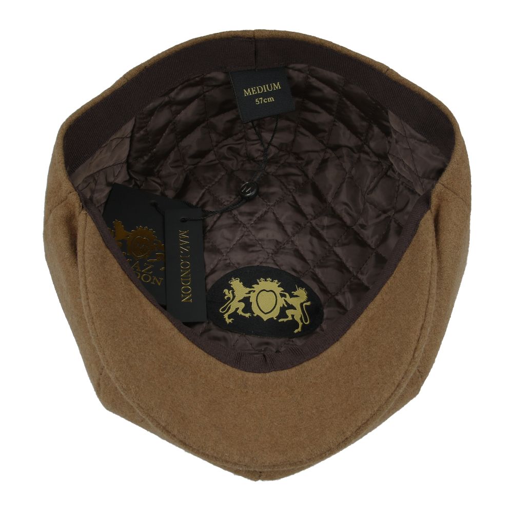 Wool Newsboy Cap - Brown – Planet Head wear