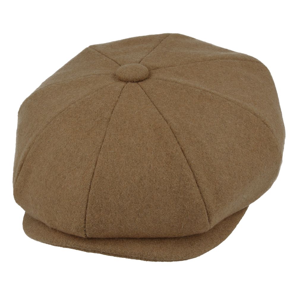 Wool Newsboy Cap - Brown – Planet Head wear