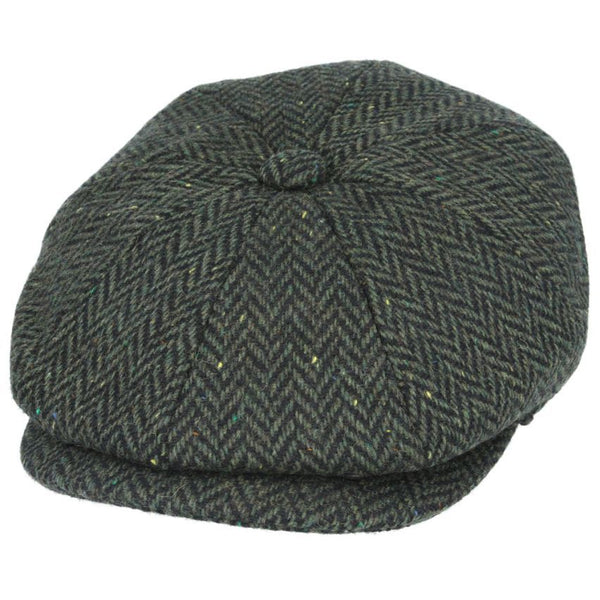 Donegal Tweed Herringbone Peaky Blinders Newsboy Cap