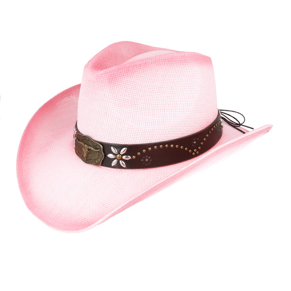 Custom Made Summer Western Cowboy Hat – Pink