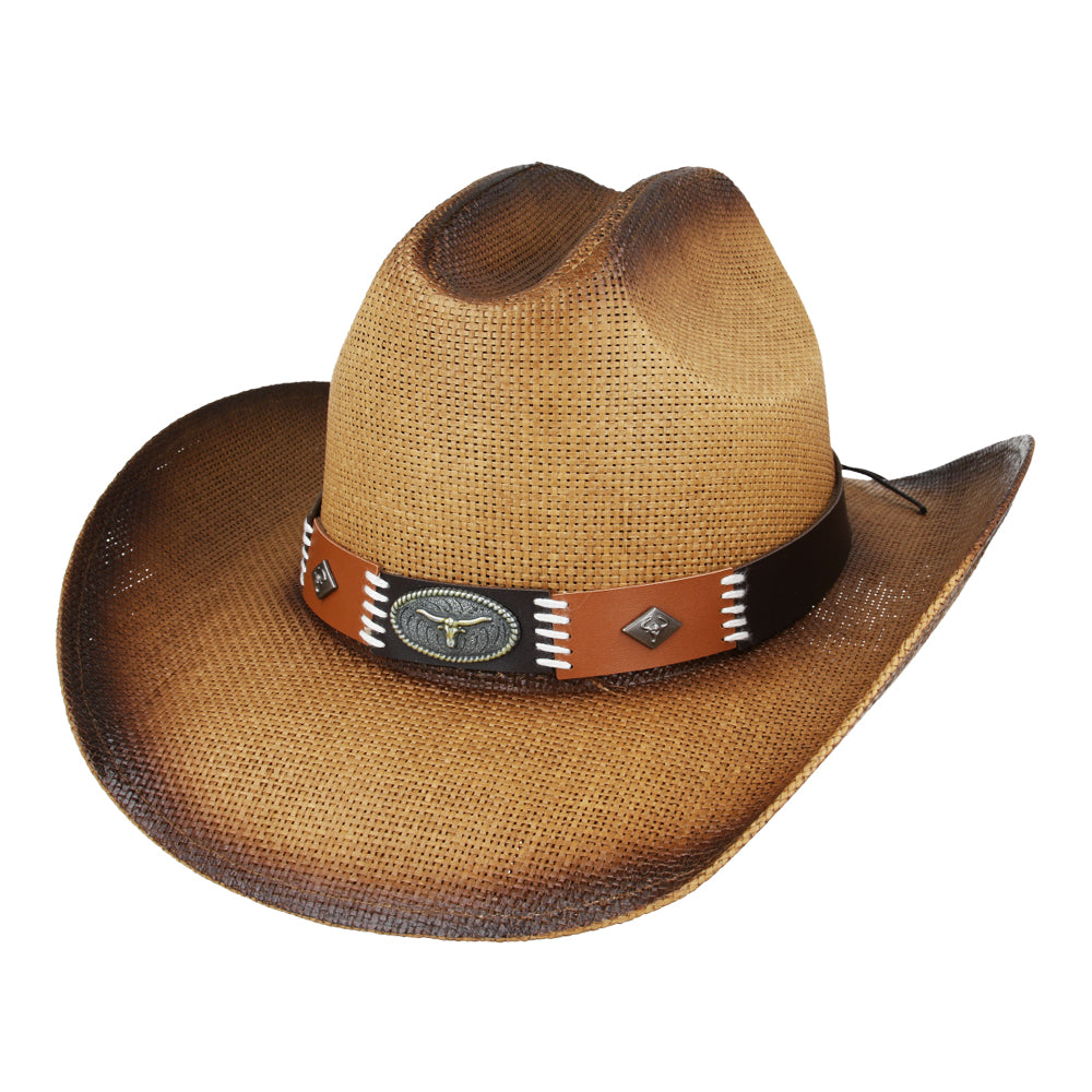 Custom Made Summer Western Cowboy Hat – Brown