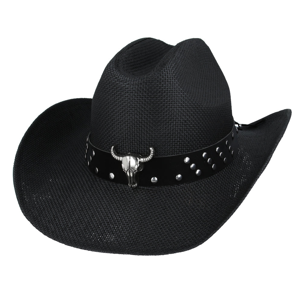 Custom Made Summer Western Cowboy Hat – Black