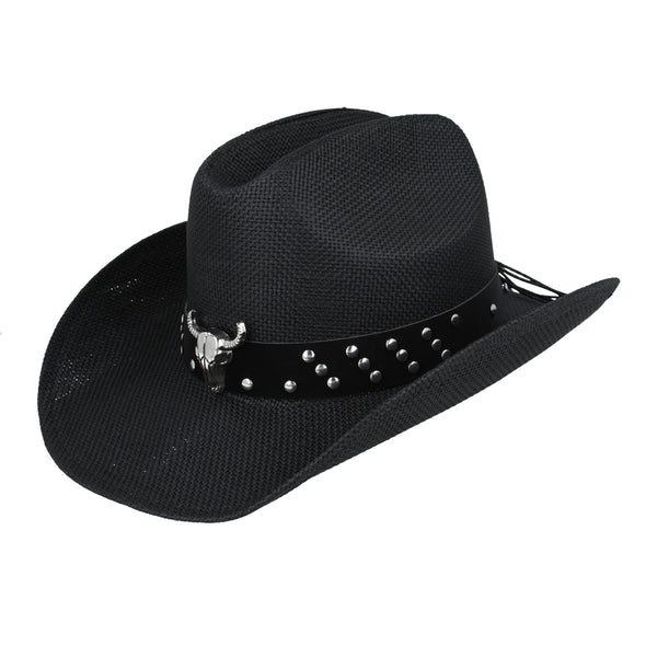 Custom Made Summer Western Cowboy Hat – Black