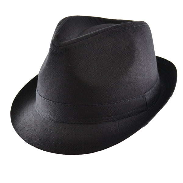 Black Plain Trilby Hat