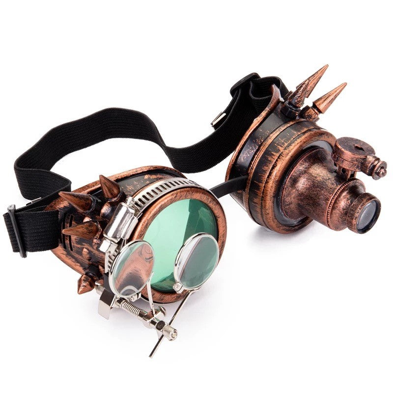 steampunk welding goggles Florata Cosplay Vintage Rivet Steampunk Welding Gothic Cyber Goggles