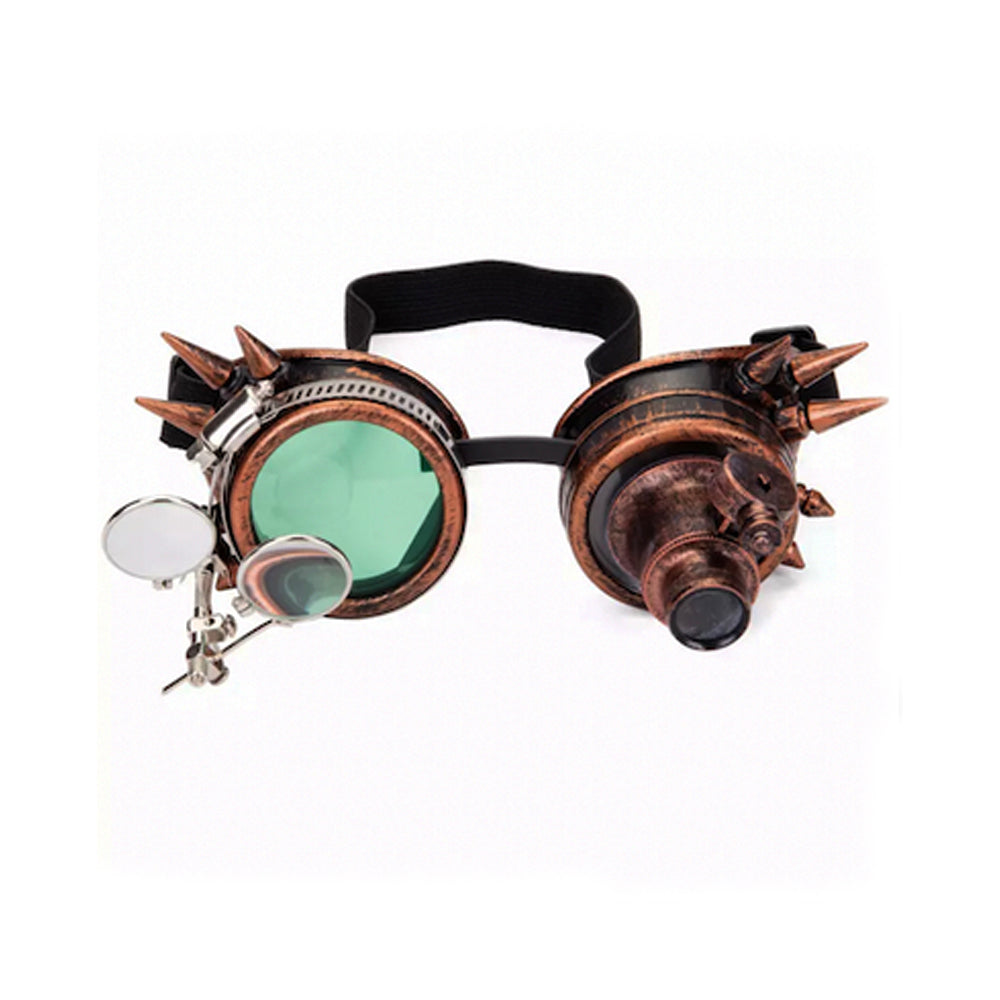 Florata Cosplay Vintage Rivet Steampunk Welding Gothic Cyber Goggles –  Planet Head wear