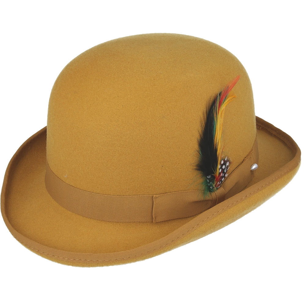 Wool Felt Hard Bowler Hat