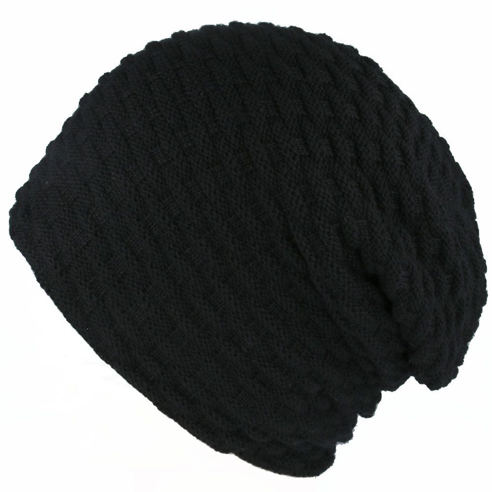 Striped Oversize Long Beanie With Lining – Planet Head wear