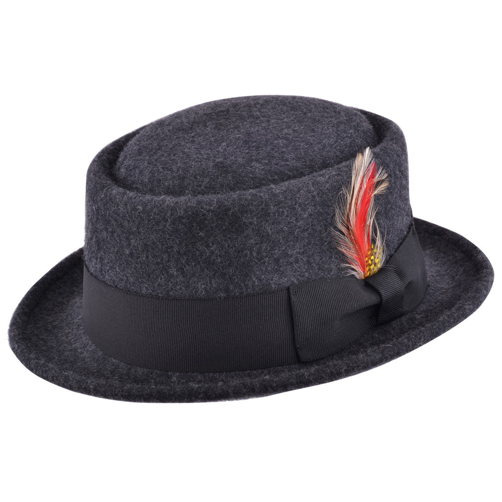 Maz Wide Stiff Brim Wool Pork Pie Hat – Planet Head wear