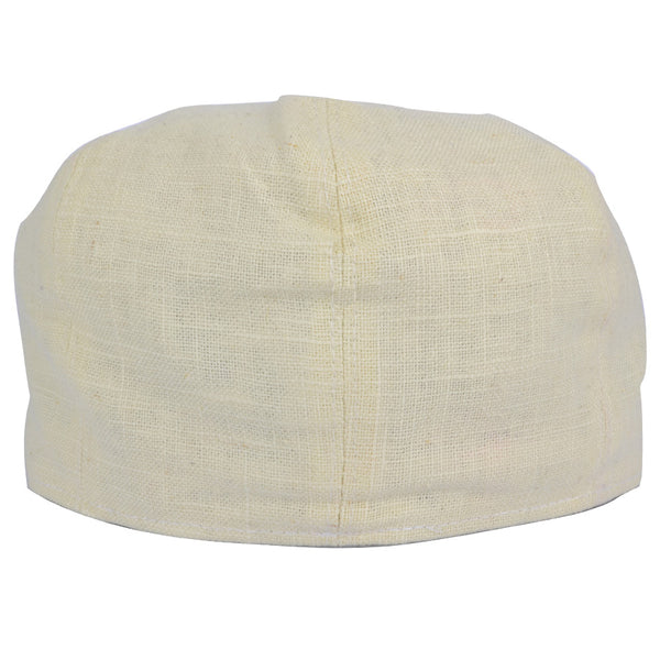 G&H Linen Newsboy Cap - Cream