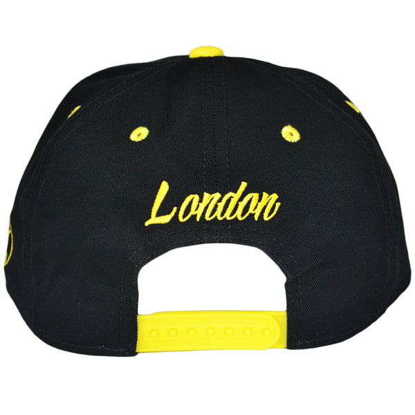 London Snapback Cap - Black-Yellow