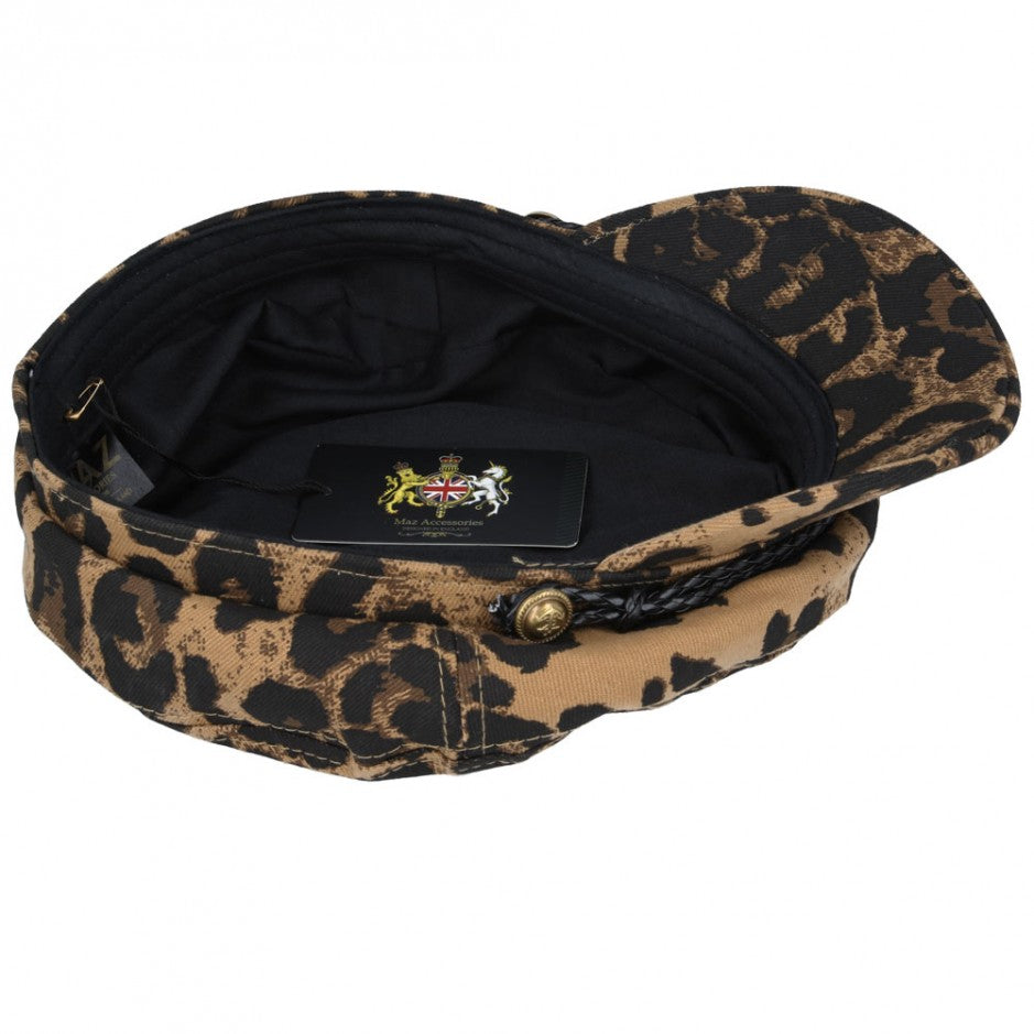 Leopard fiddler hot sale cap