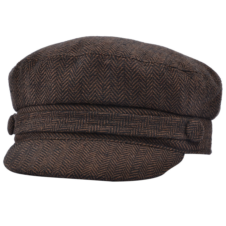 G&H Herringbone Breton Fisherman Fiddler Caps – Planet Head wear