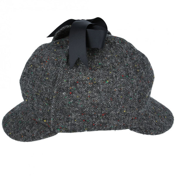 G&H Salt Pepper Sherlock Holmes Deerstalker Hat - Grey
