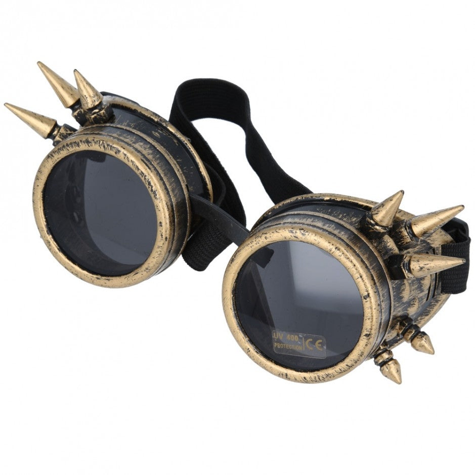 steampunk goggles uk Vintage Steampunk Spike Goggles Glasses Cyber Punk Gothic
