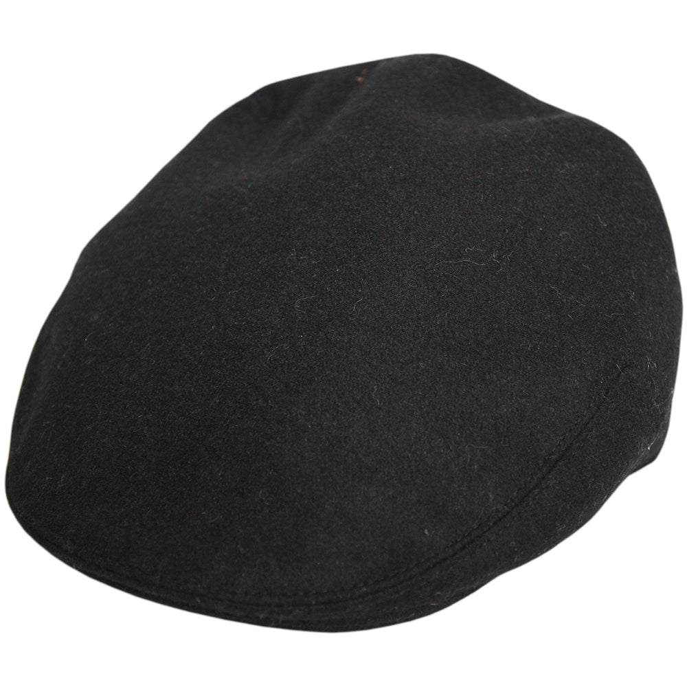 G&h Wool Flat Cap - Black