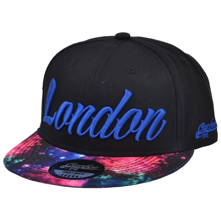 London Galaxy Snapback Cap - Black