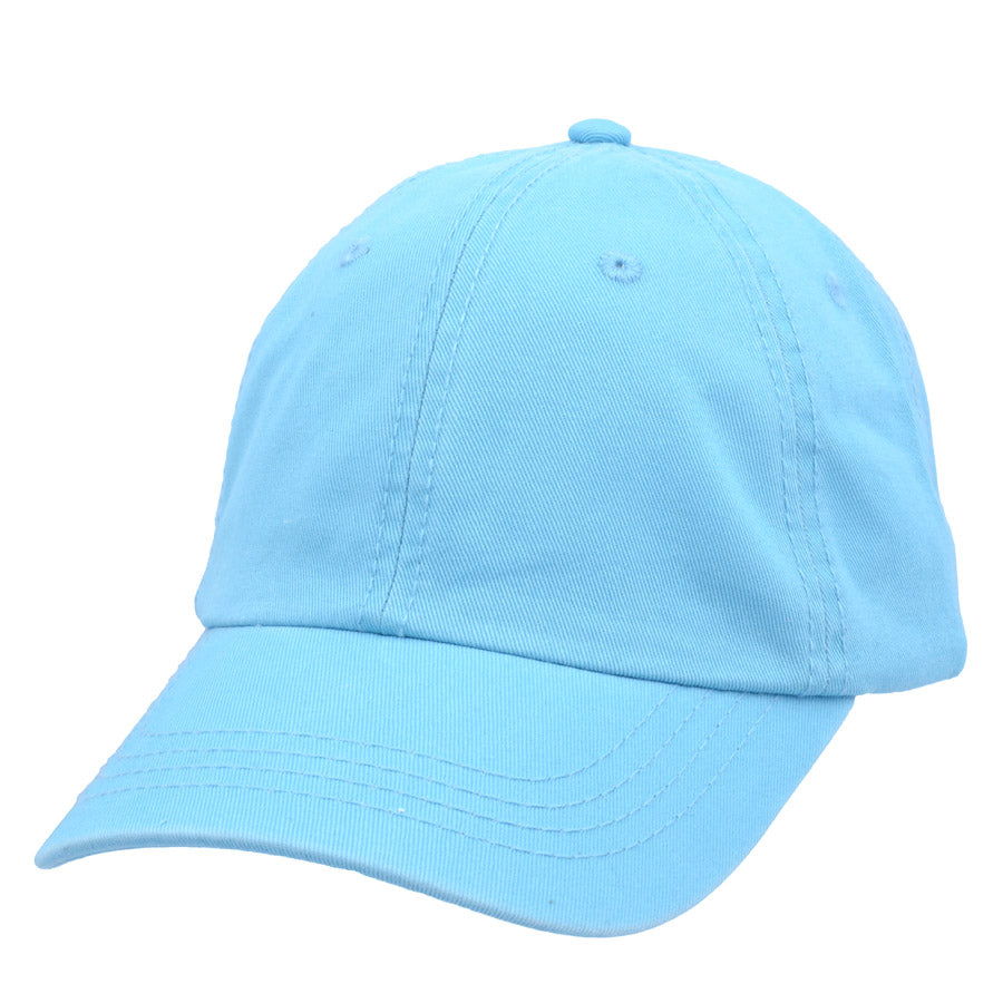 Carbon212 Curved Visor Baseball Caps - Light-Blue