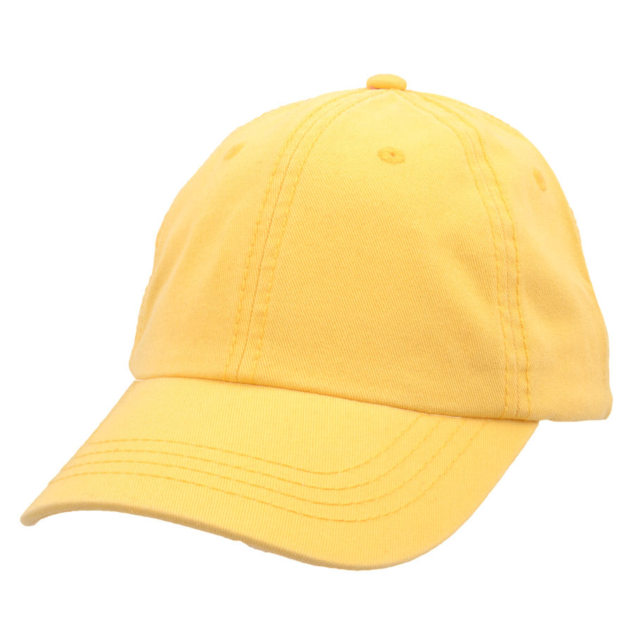 Carbon212 Curved Visor Baseball Caps - Yellow