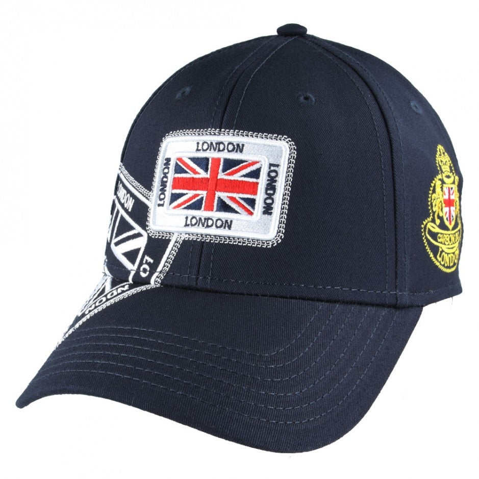 Carbon212 London Union Jack Patch Baseball Cap