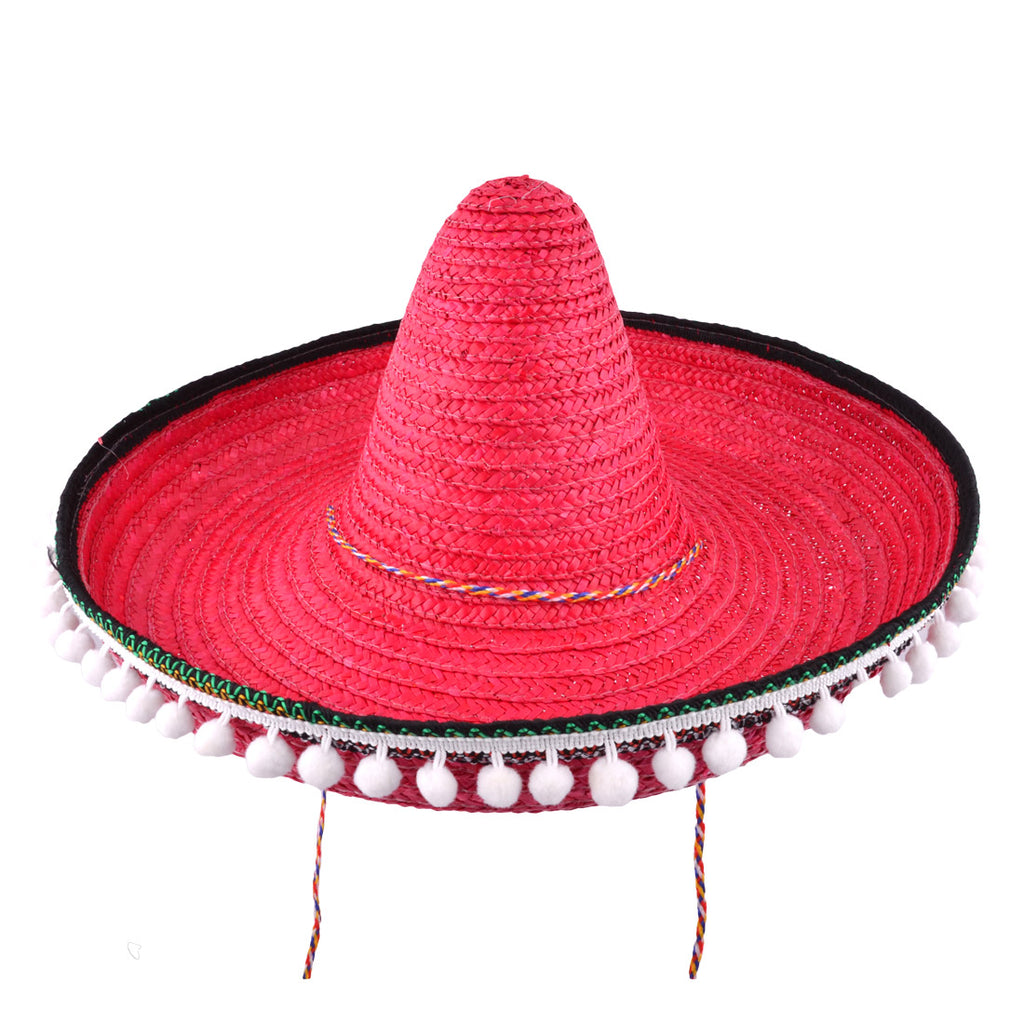 Mexican Sombrero Deluxe Straw Gringo Hats For Costume Fancy Dress Party