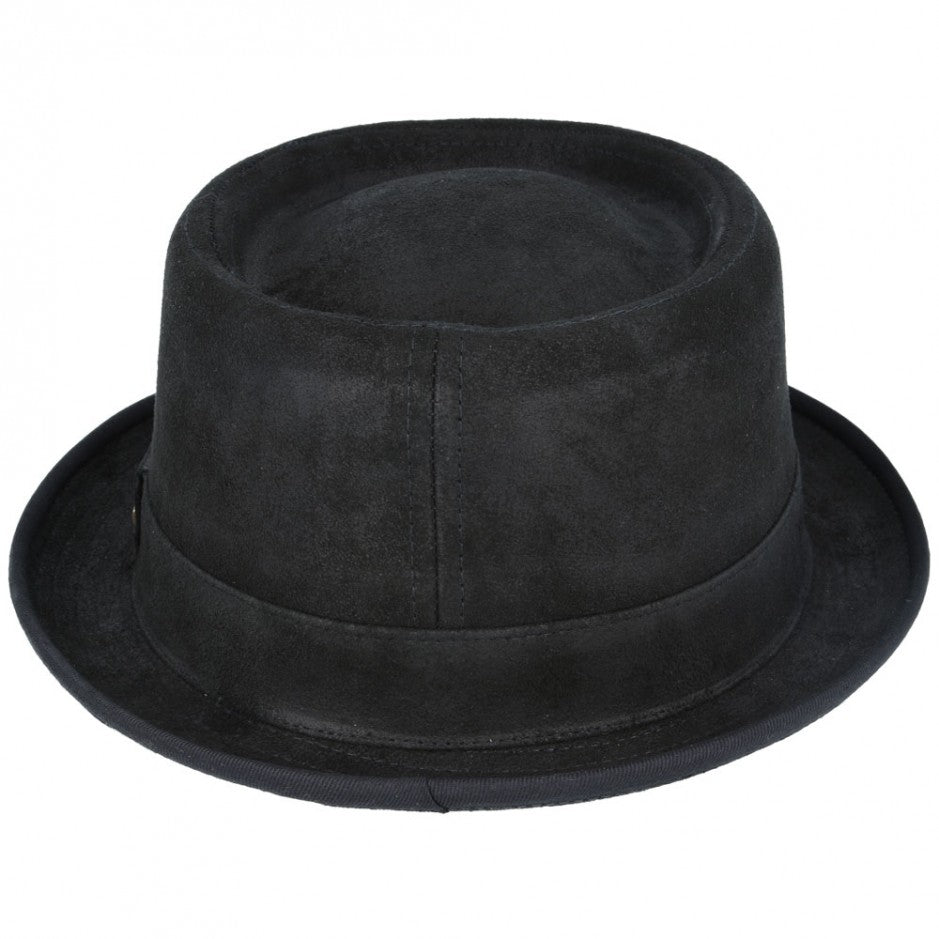 Gladwin Bond Vintage Leather Pork Pie Hat