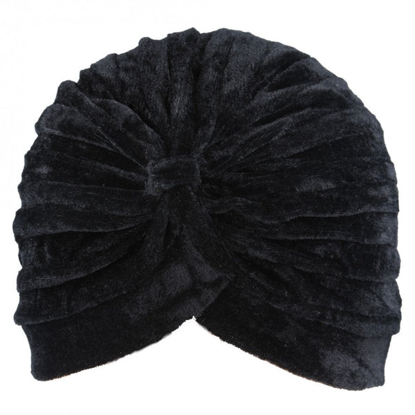 Maz Trendy Velvet Stretchy Turban Hat